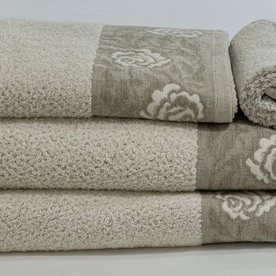 Conjunto de Toalhas Felpo Bege