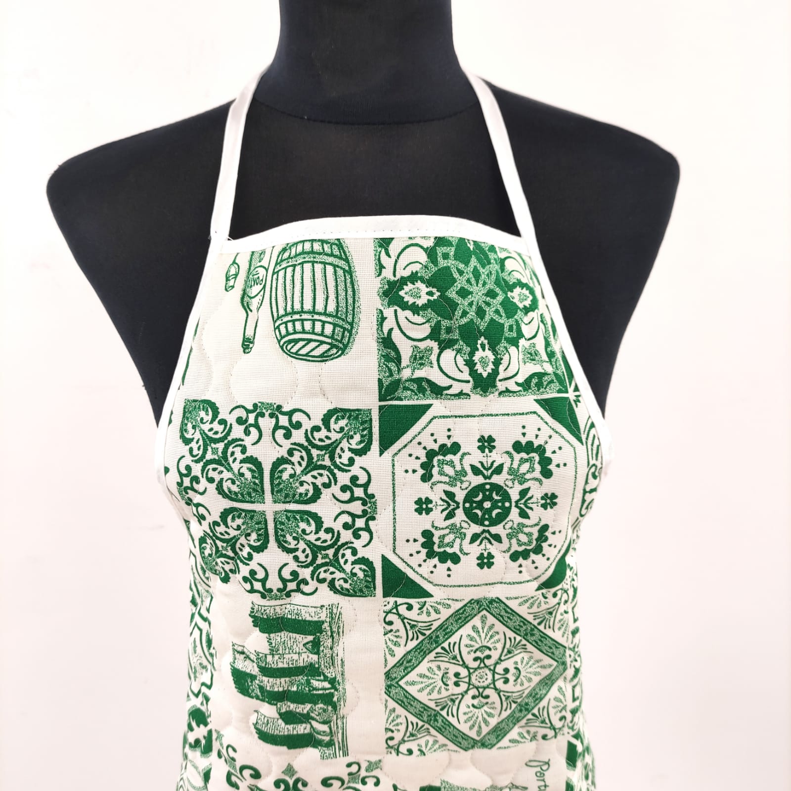 Avental Acolchoado Azulejos Verde