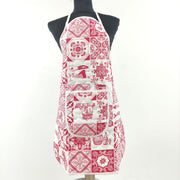 Avental Acolchoado Azulejos Vermelho