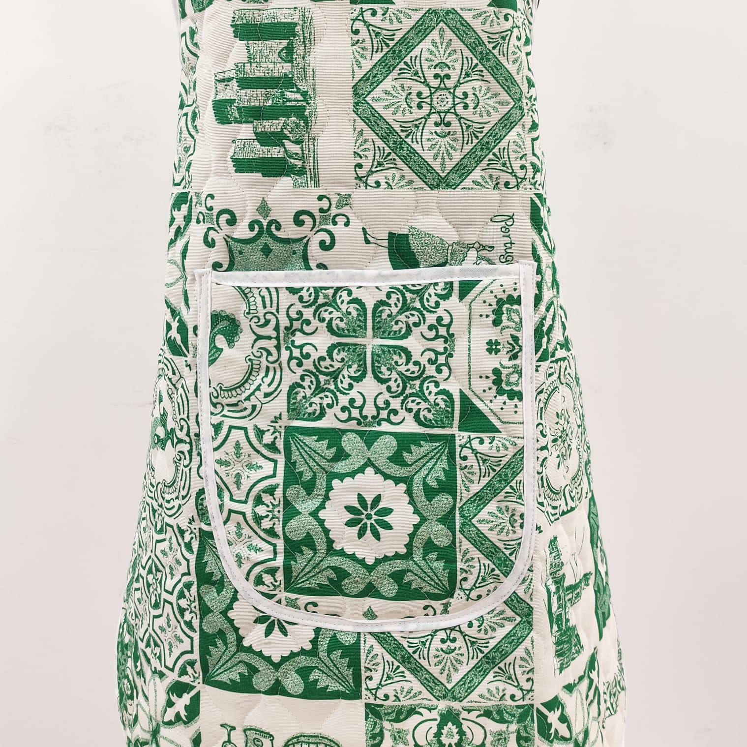Avental Acolchoado Azulejos Verde