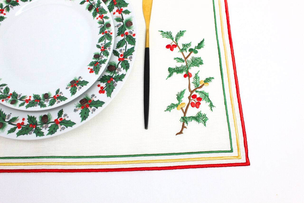 Individual Mistletoe Linho JOL