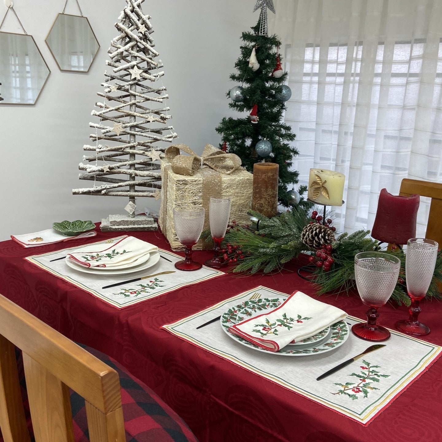 Individual Mistletoe Linho JOL