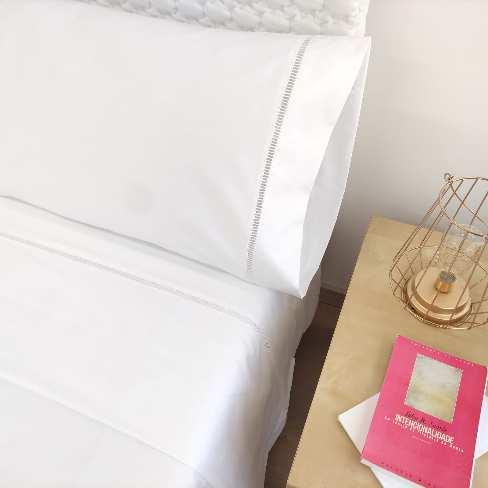 Conjunto de Lençóis Escadote Branco