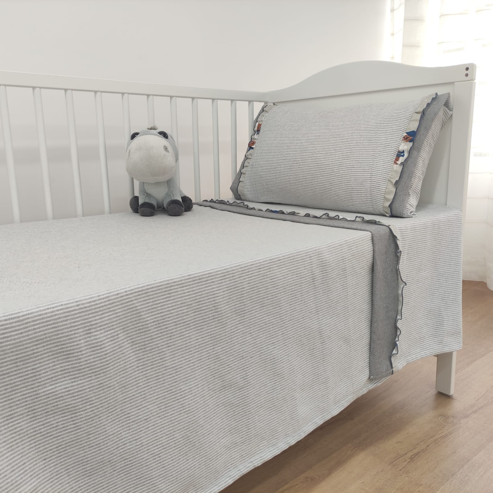 Jogo de Cama Bebé Flanela Snow