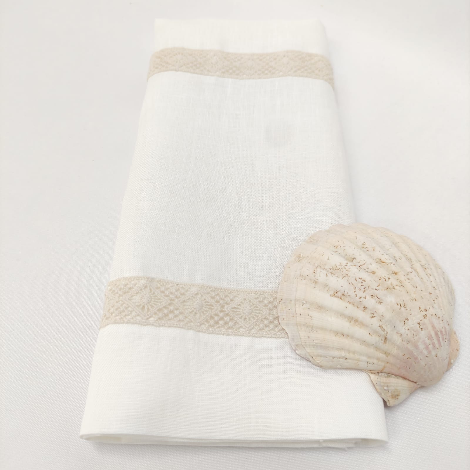 Toalha de Batismo Feather Linho JOL