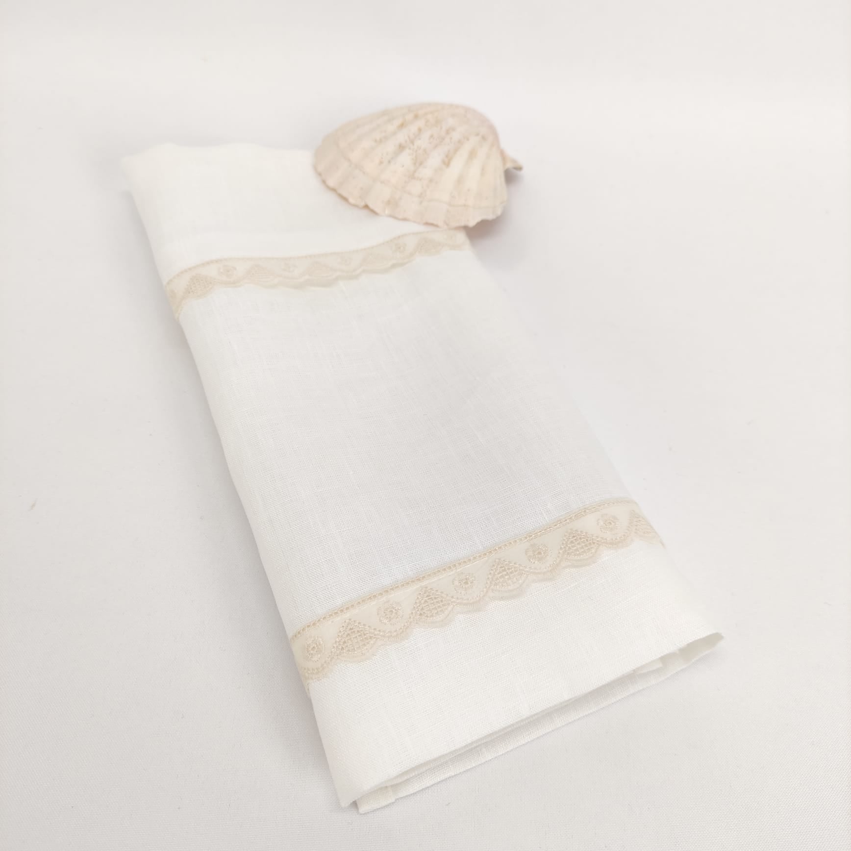 Toalha de Batismo Romantic Linho JOL