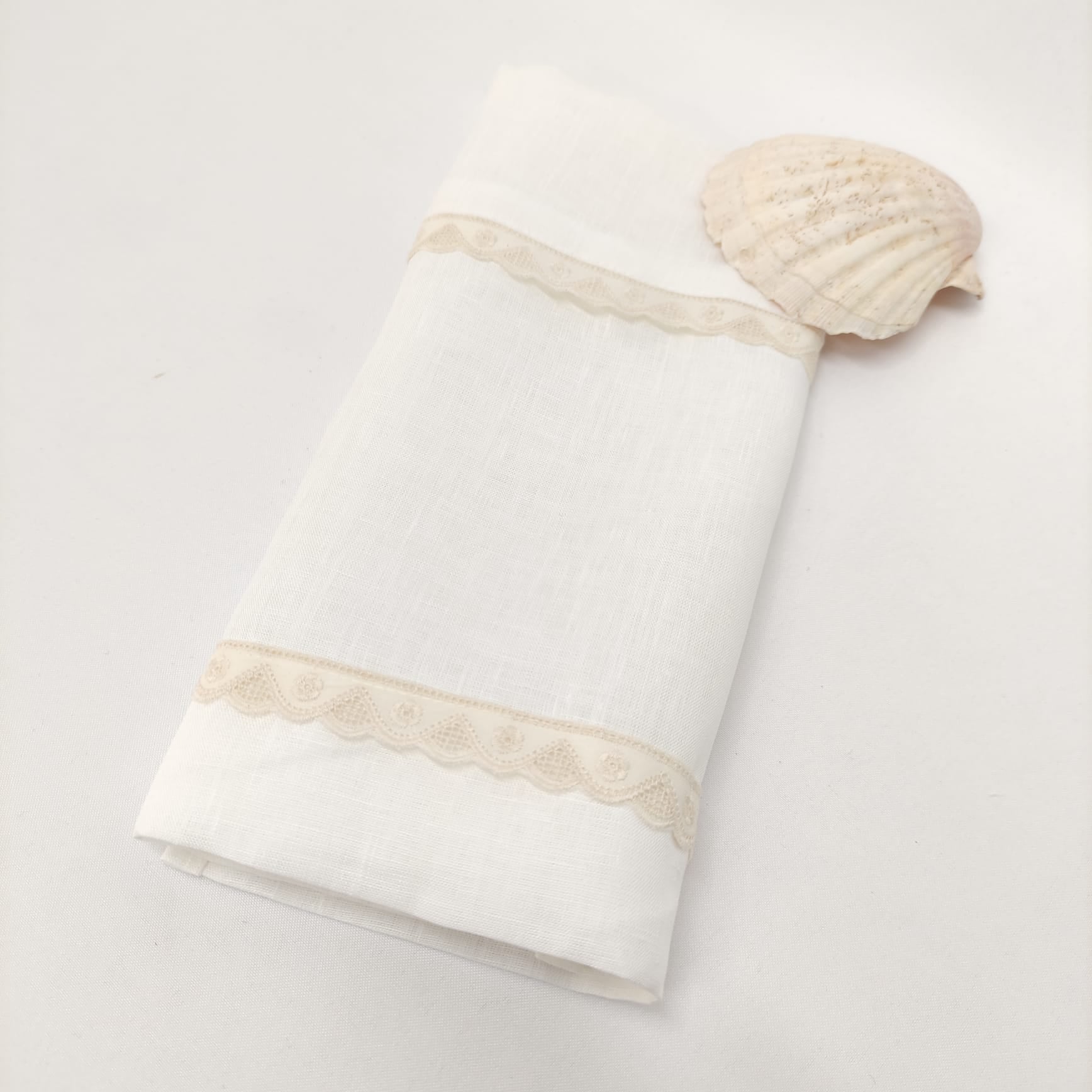 Toalha de Batismo Romantic Linho JOL