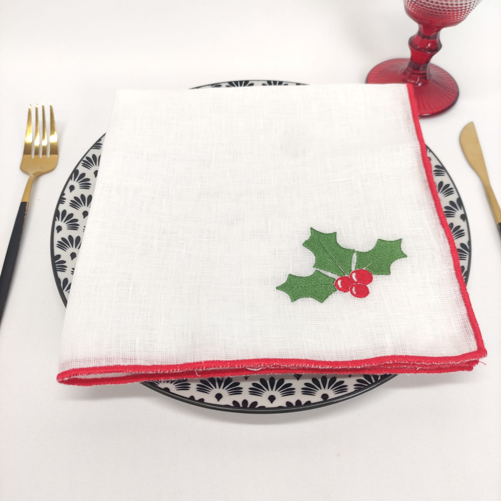 Guardanapo Azevinho Rolinho Linho JOL