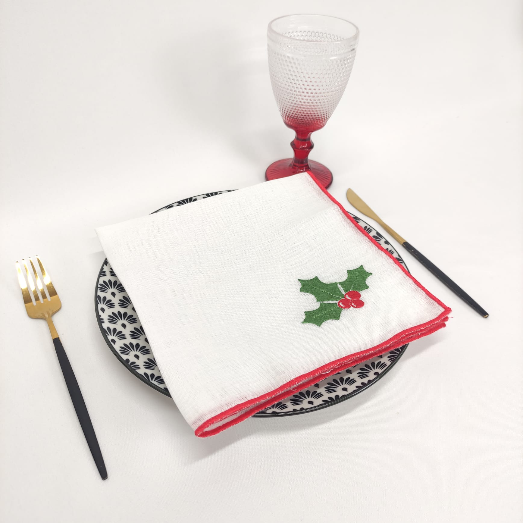 Guardanapo Azevinho Rolinho Linho JOL