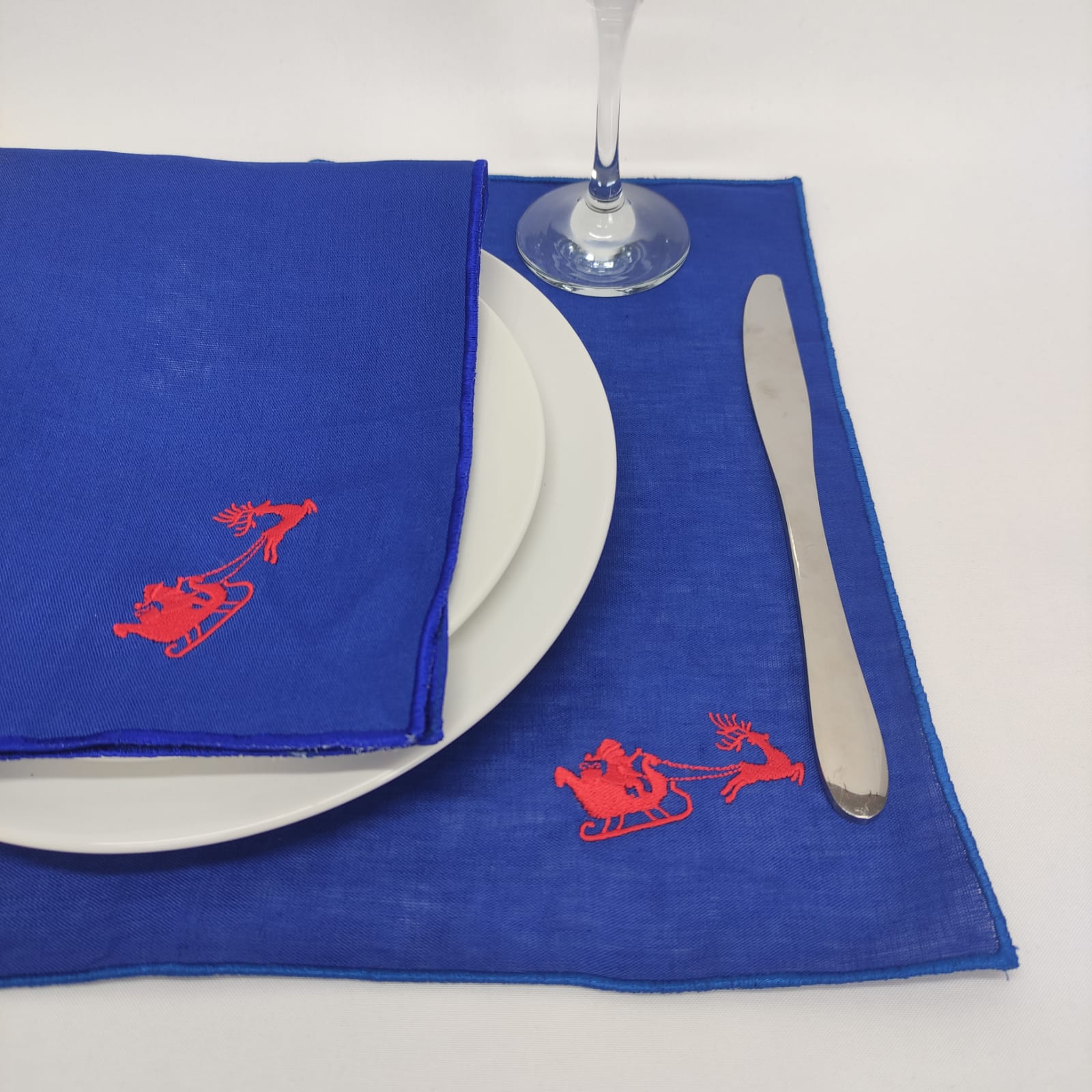 Individual Linho Of Rolinho Trenó