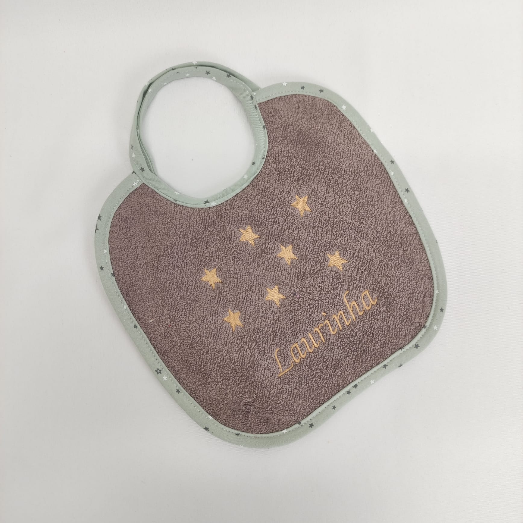 Babete Felpo Estrelas Personalizado