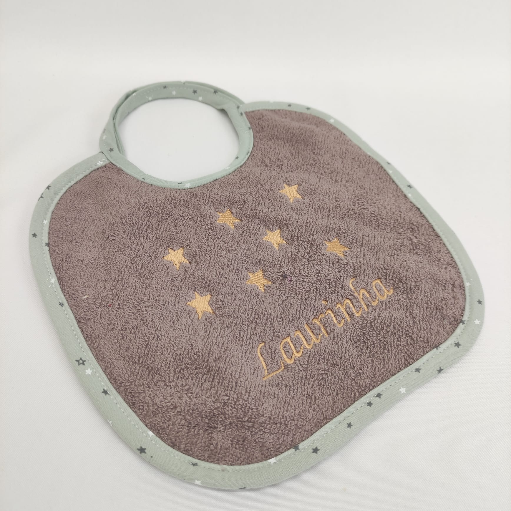 Babete Felpo Estrelas Personalizado