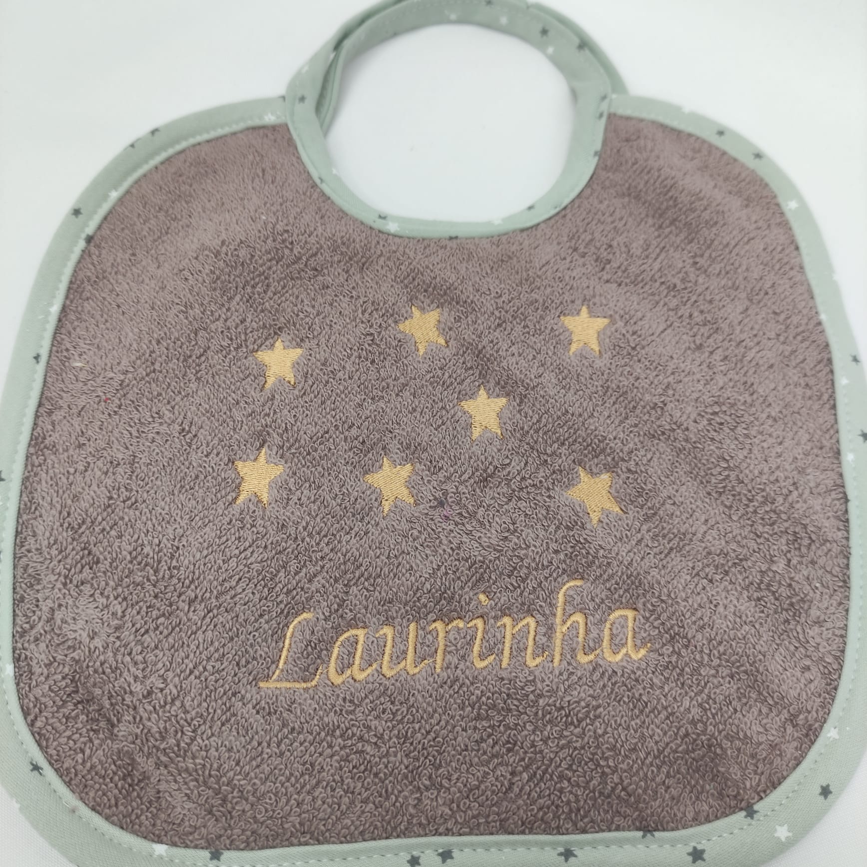 Babete Felpo Estrelas Personalizado