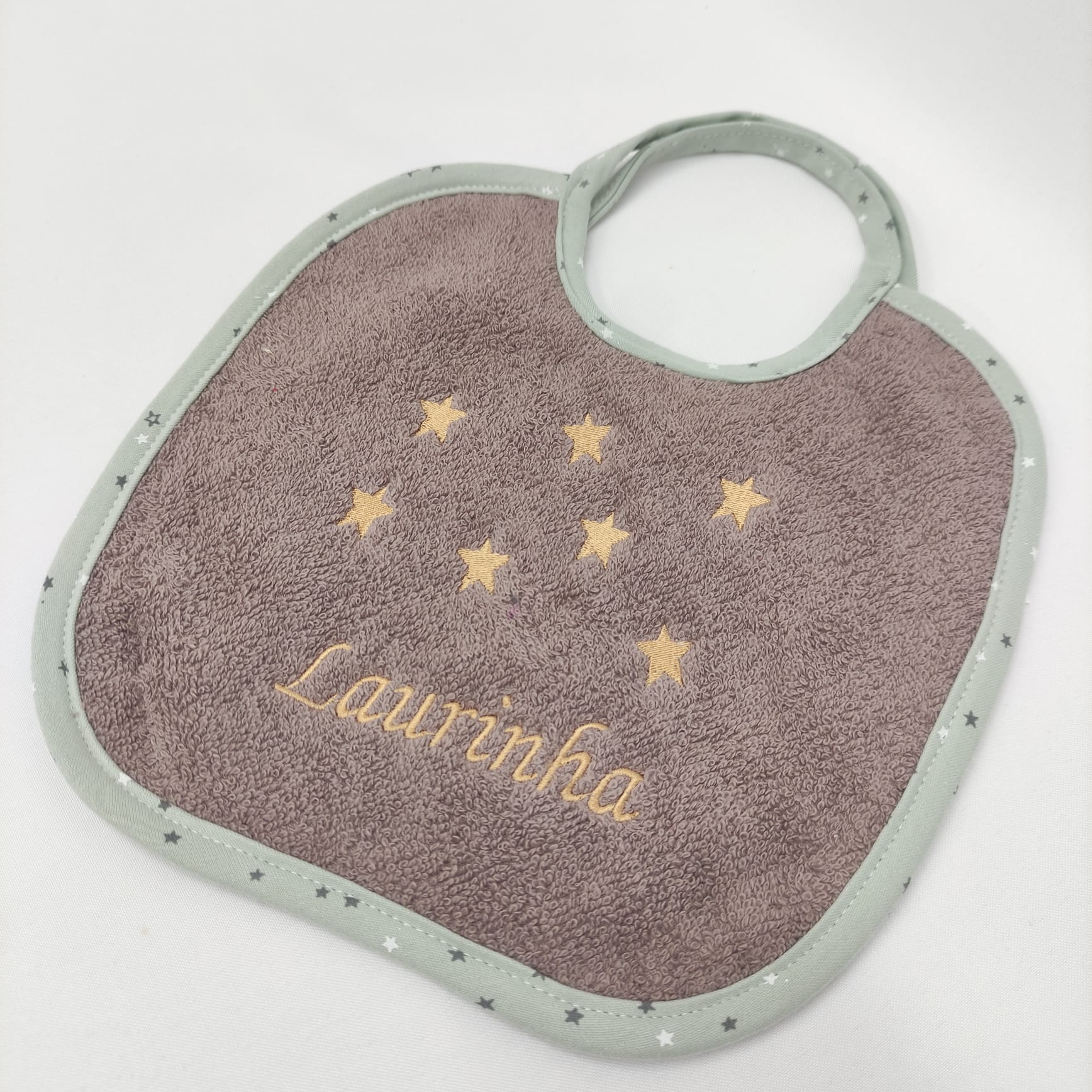 Babete Felpo Estrelas Personalizado