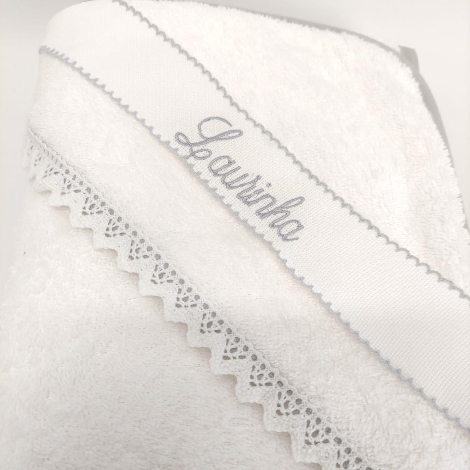Toalha Banho Com Renda Personalizado
