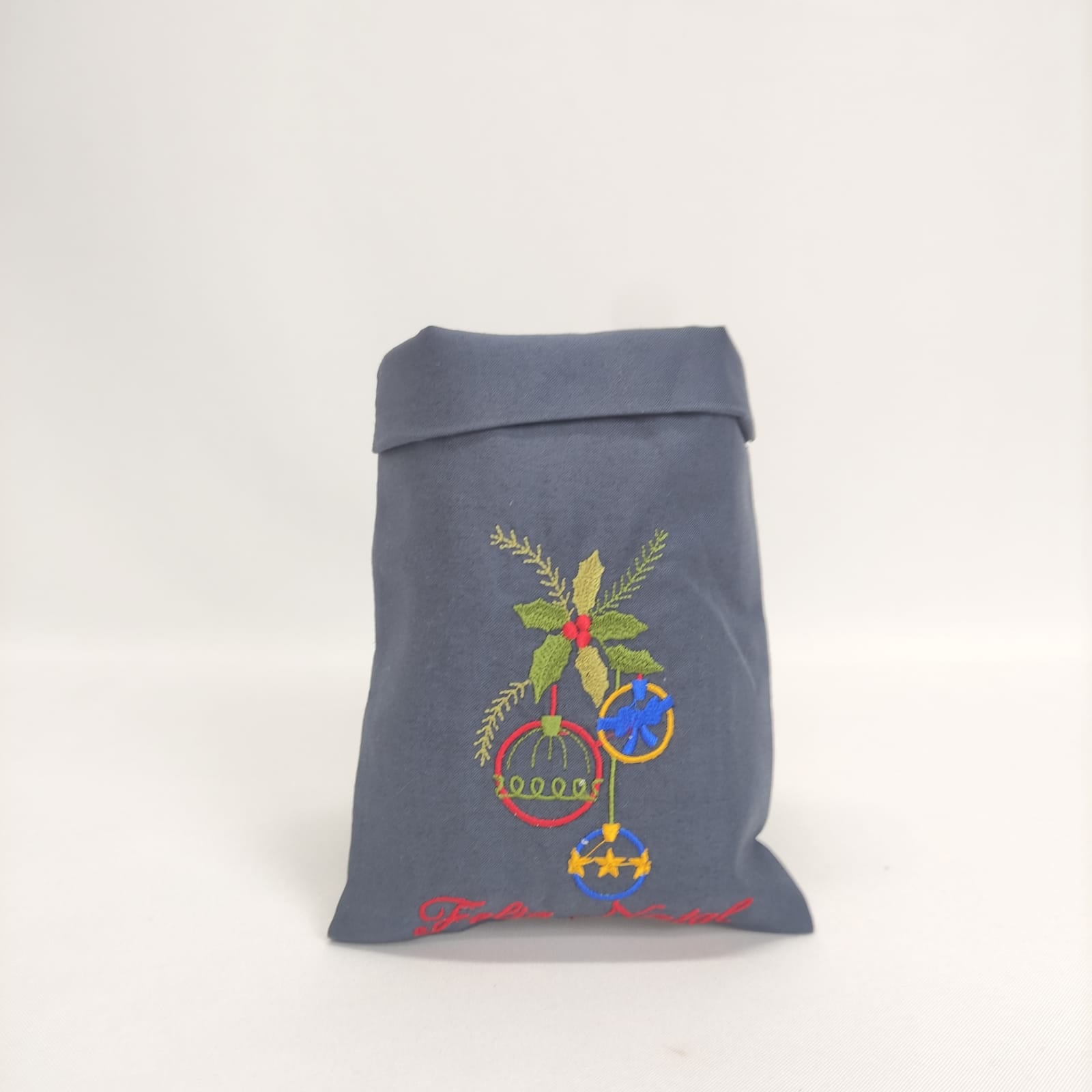 Saco Bordado Natal Colors