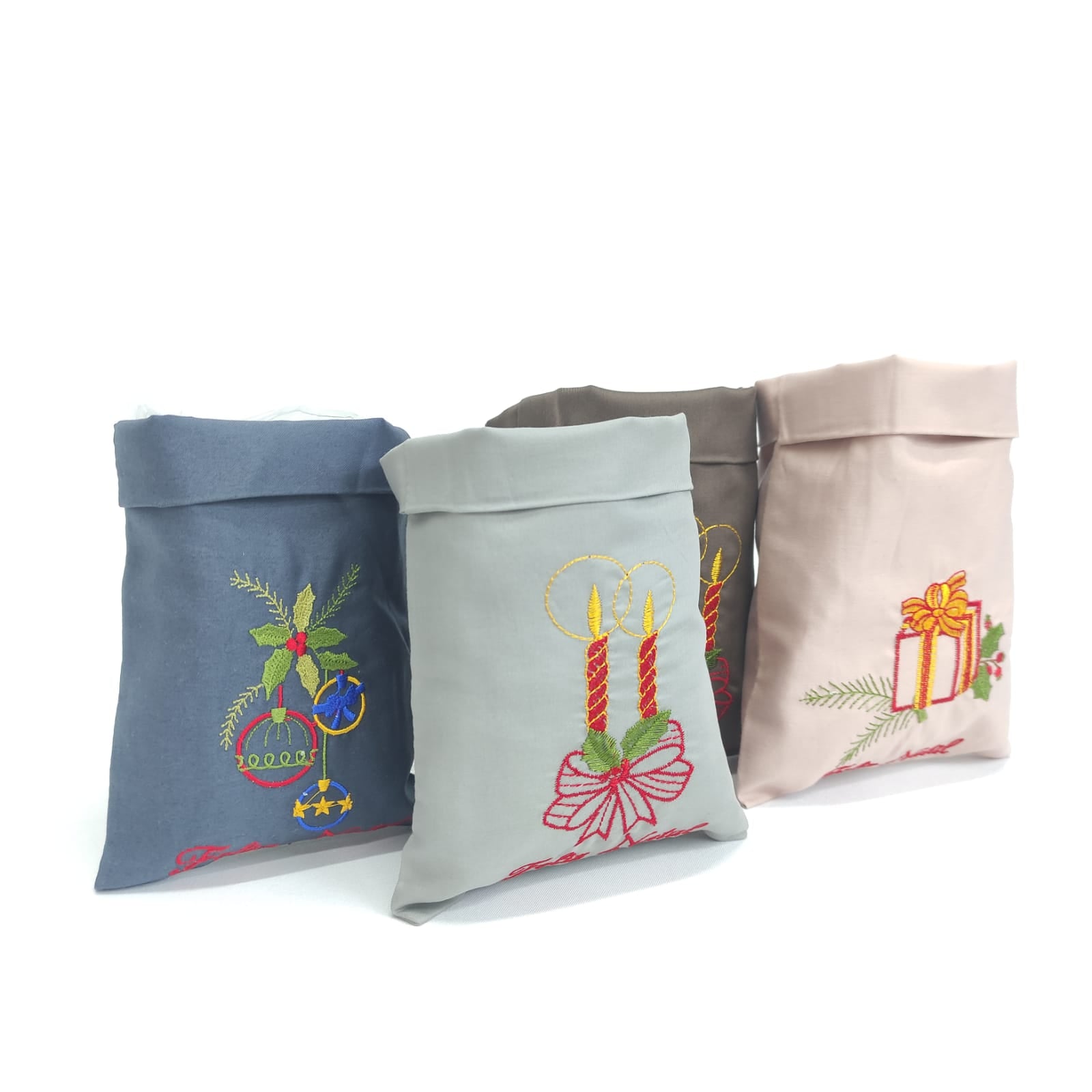 Saco Bordado Natal Colors