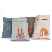 Saco Bordado Natal Colors