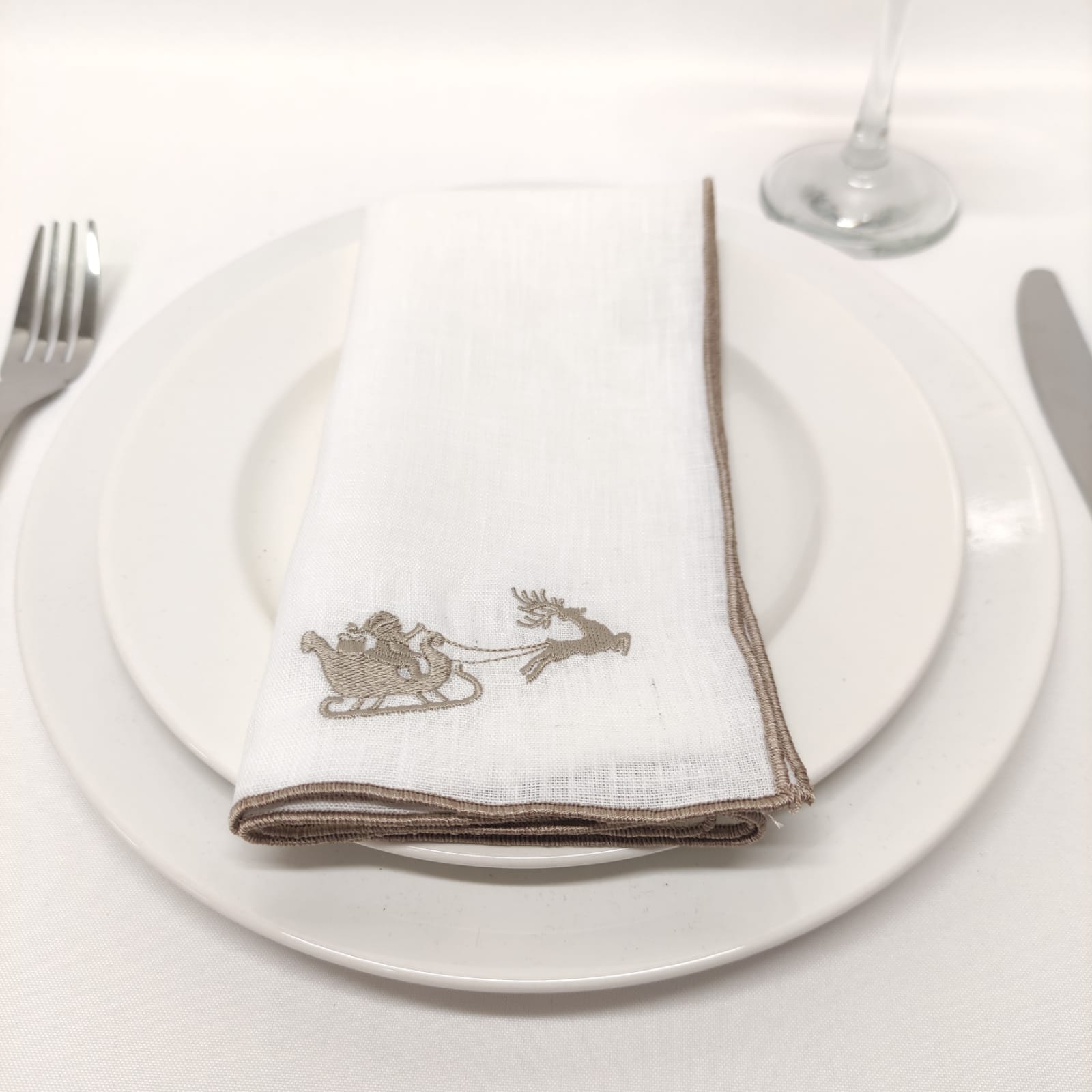 Guardanapo Trenó Mágico Linho JOL