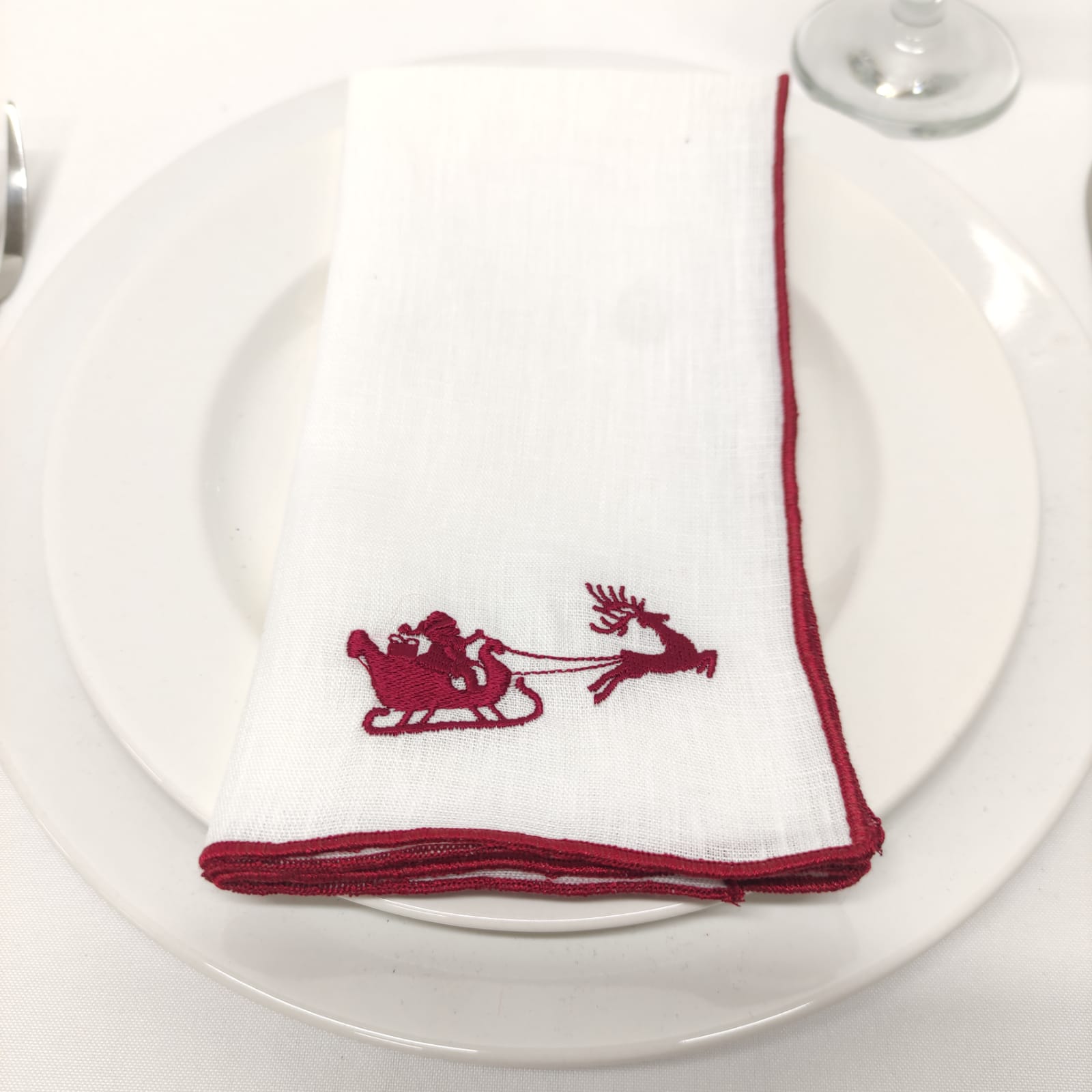 Guardanapo Trenó Mágico Linho JOL