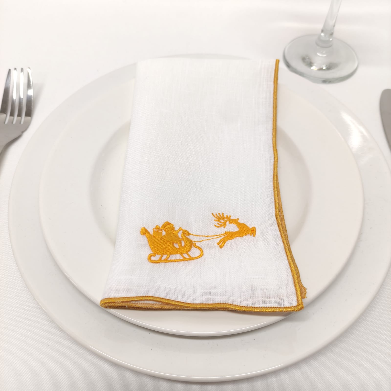 Guardanapo Trenó Mágico Linho JOL