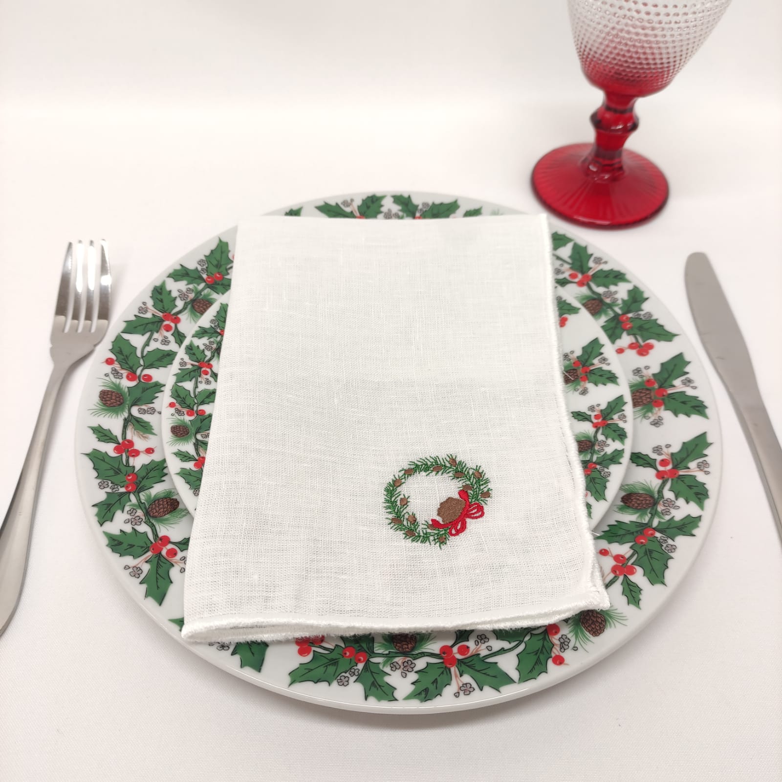 Guardanapo Rolinho Linho Of Grinalda White