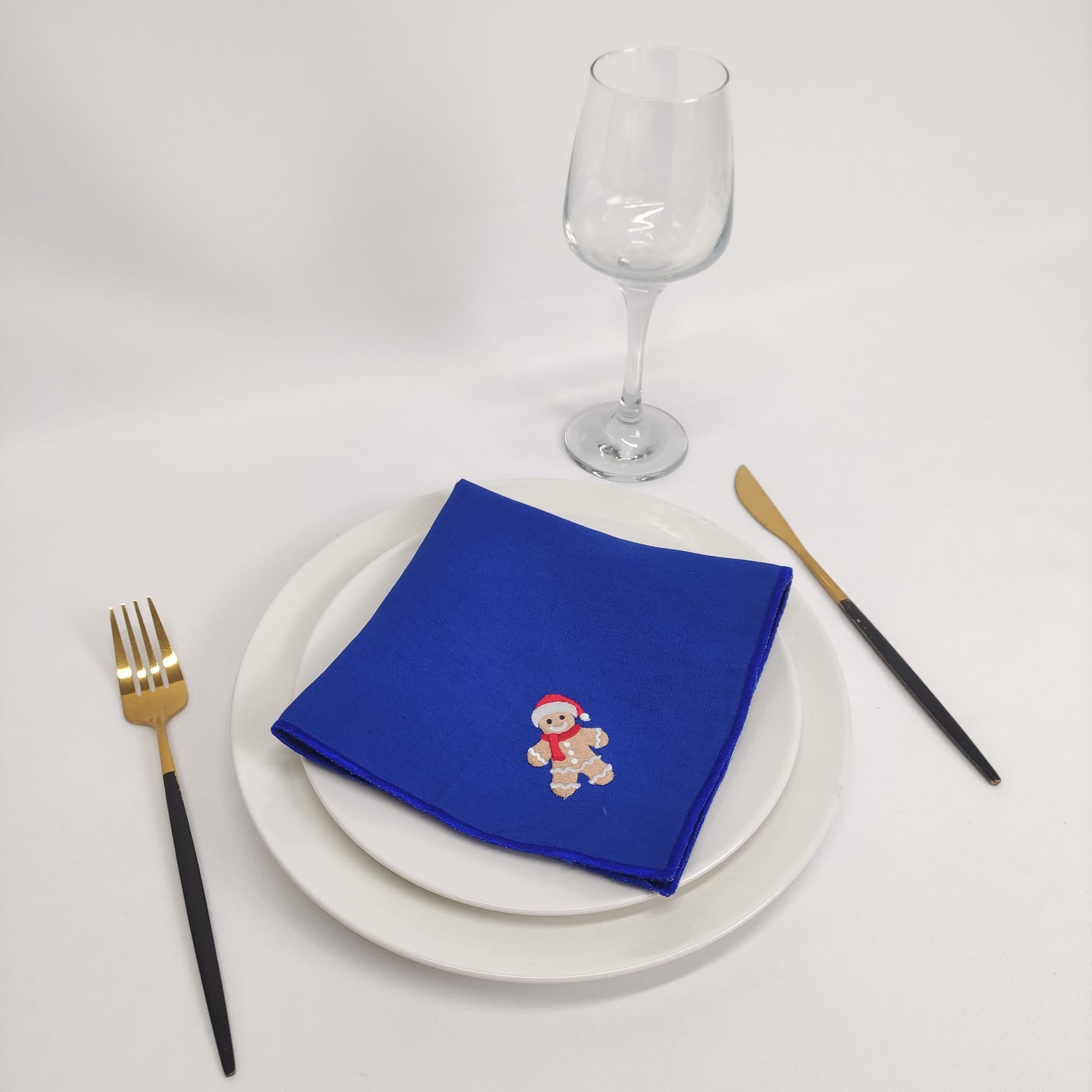 Guardanapo Linho Of Rolinho Gingerbread Man