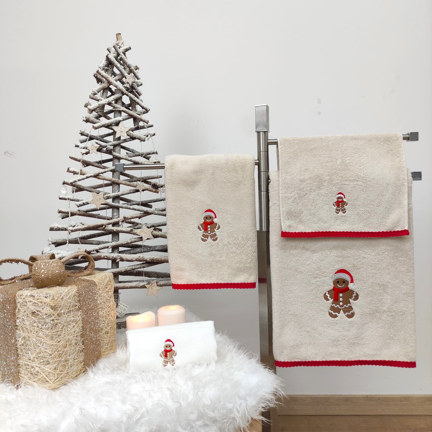 Toalha de Banho Gingerbread Man