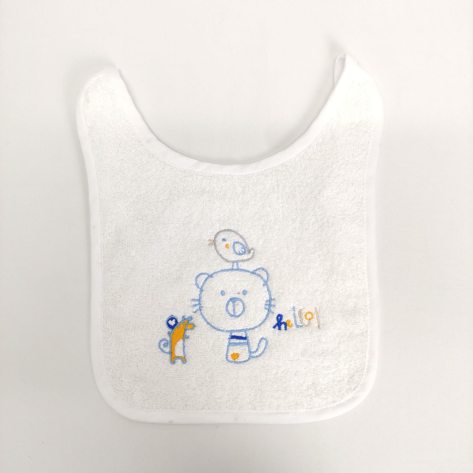 Babete Felpo Gato Personalizável