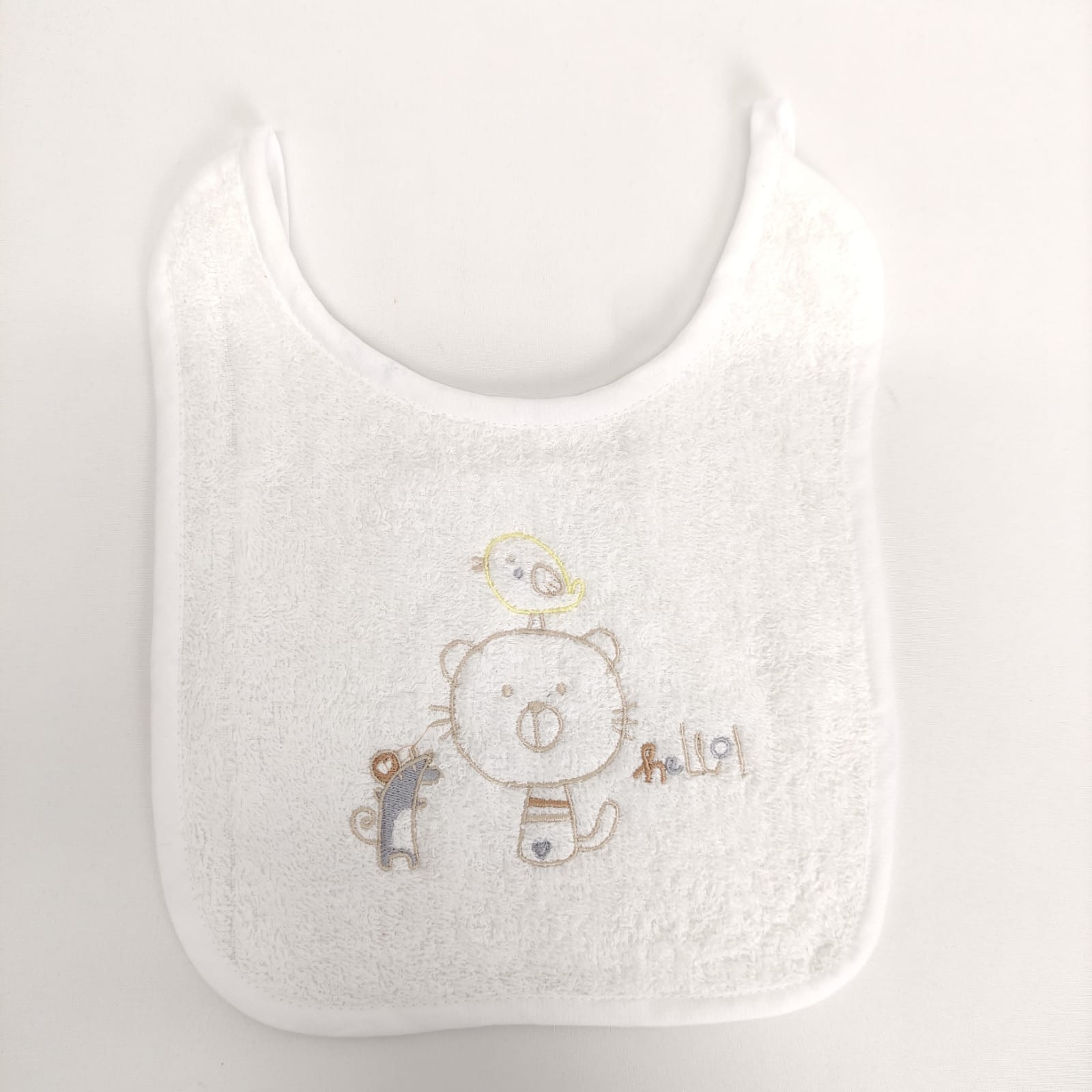 Babete Felpo Gato Personalizável