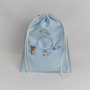 Saco Bebé Algodão Gato Azul Personalizável