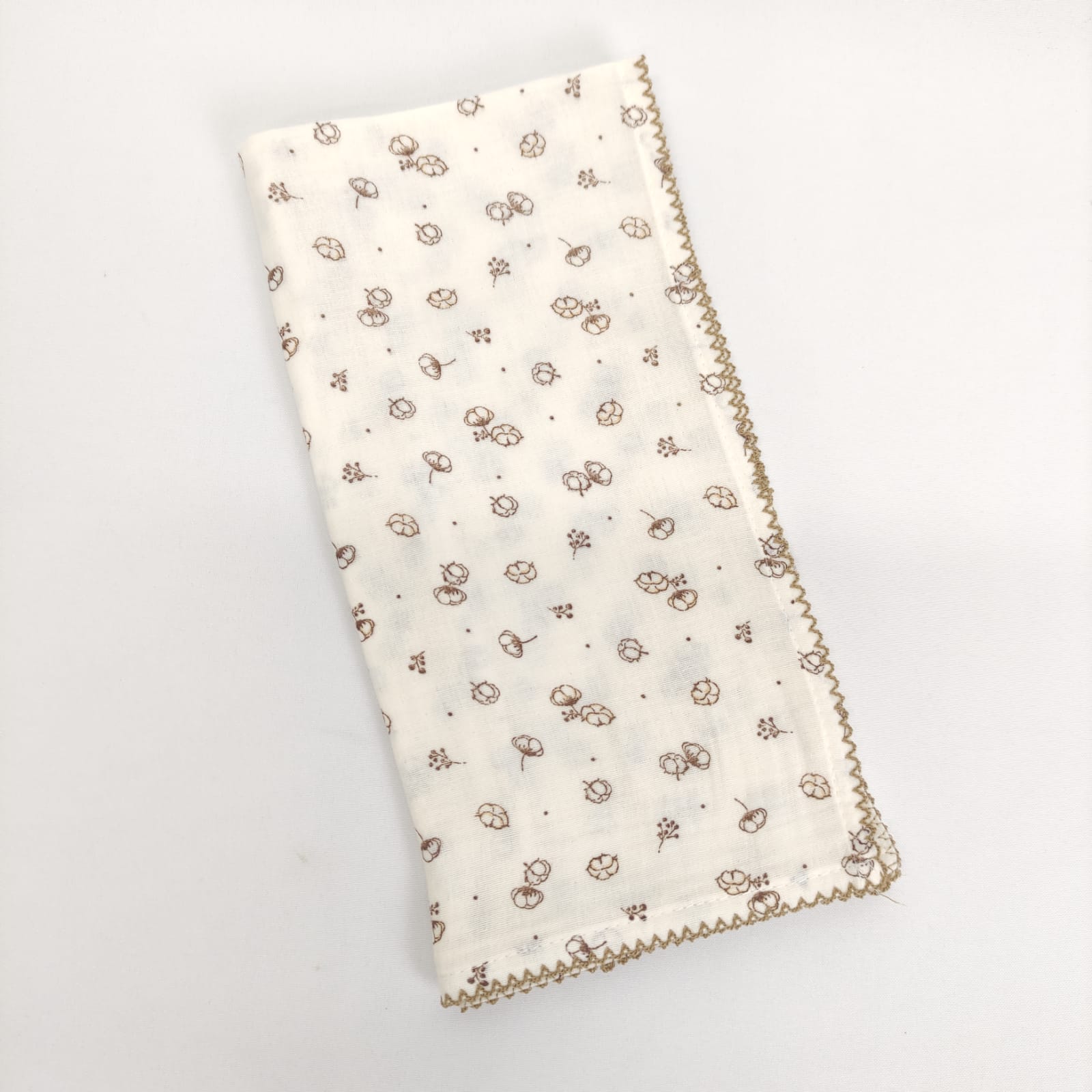 Fralda Musselina Flor de Algodão Personalizável