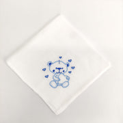 Fralda Algodão Urso e Corações Personalizável