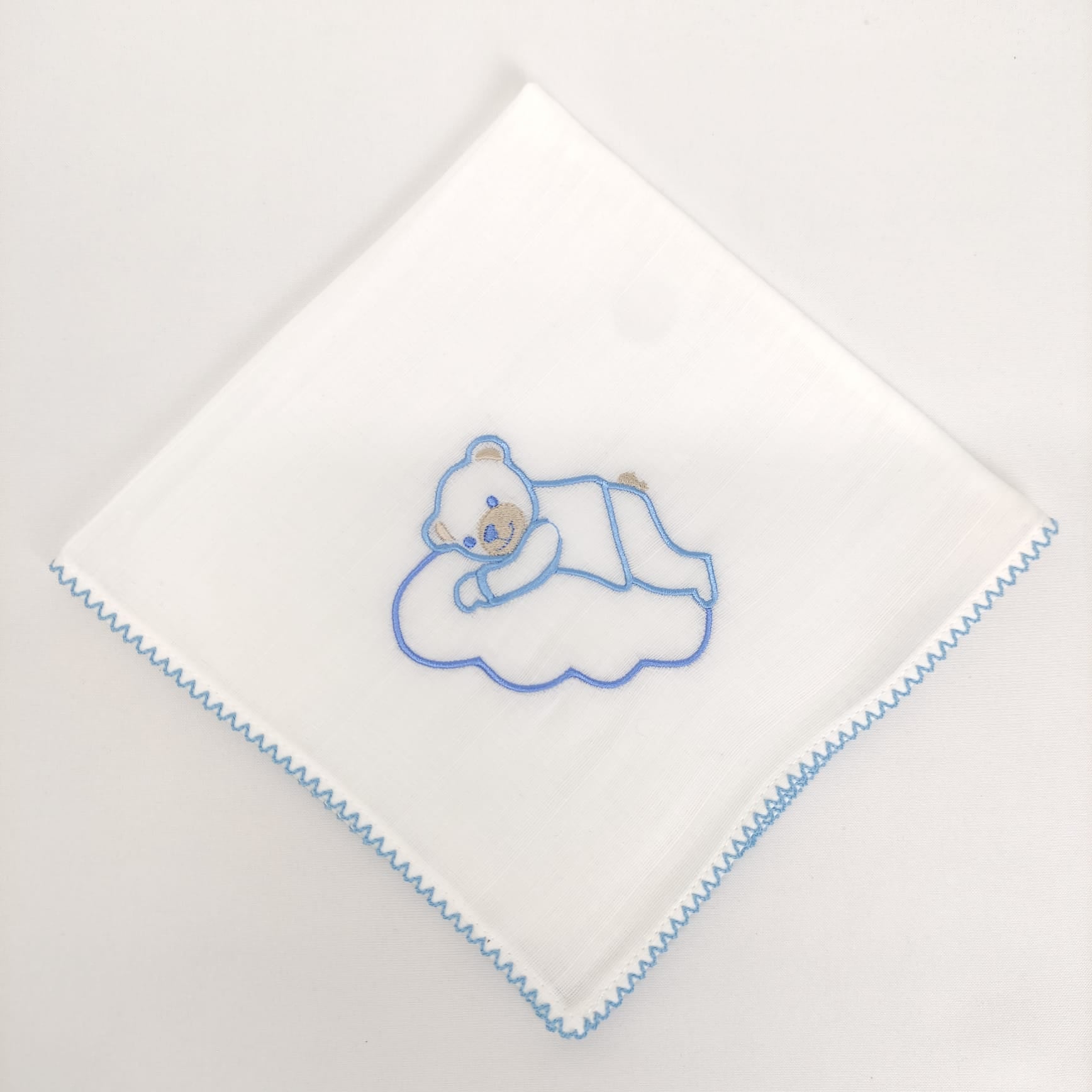 Fralda Algodão Beijinho Urso Nuvem Personalizável