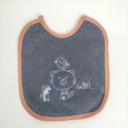 Babete Felpo Preto Gato Personalizável