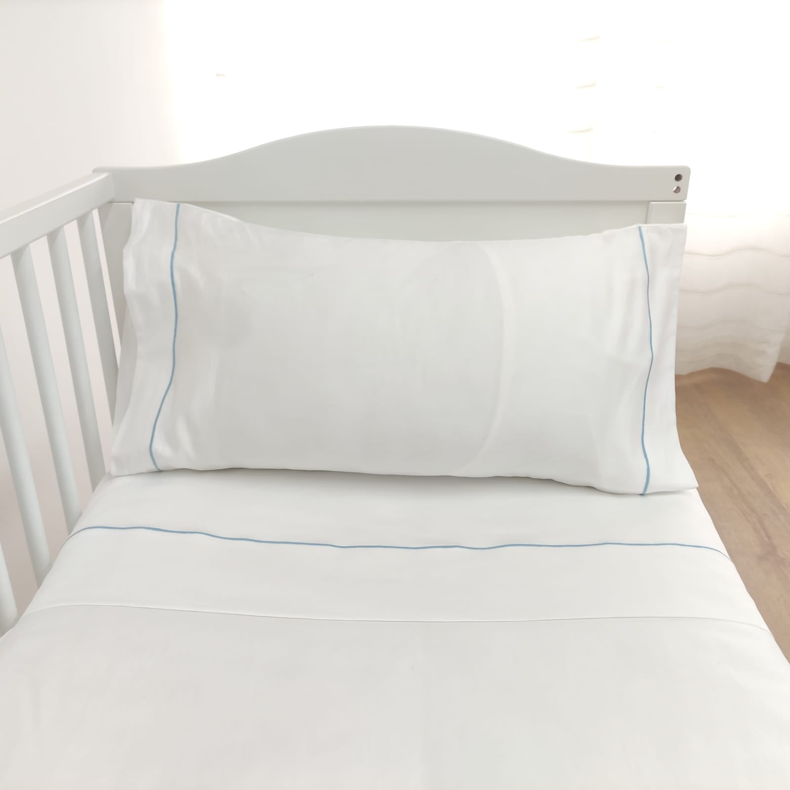 Jogo Cama Bebé c/rolinho Azul