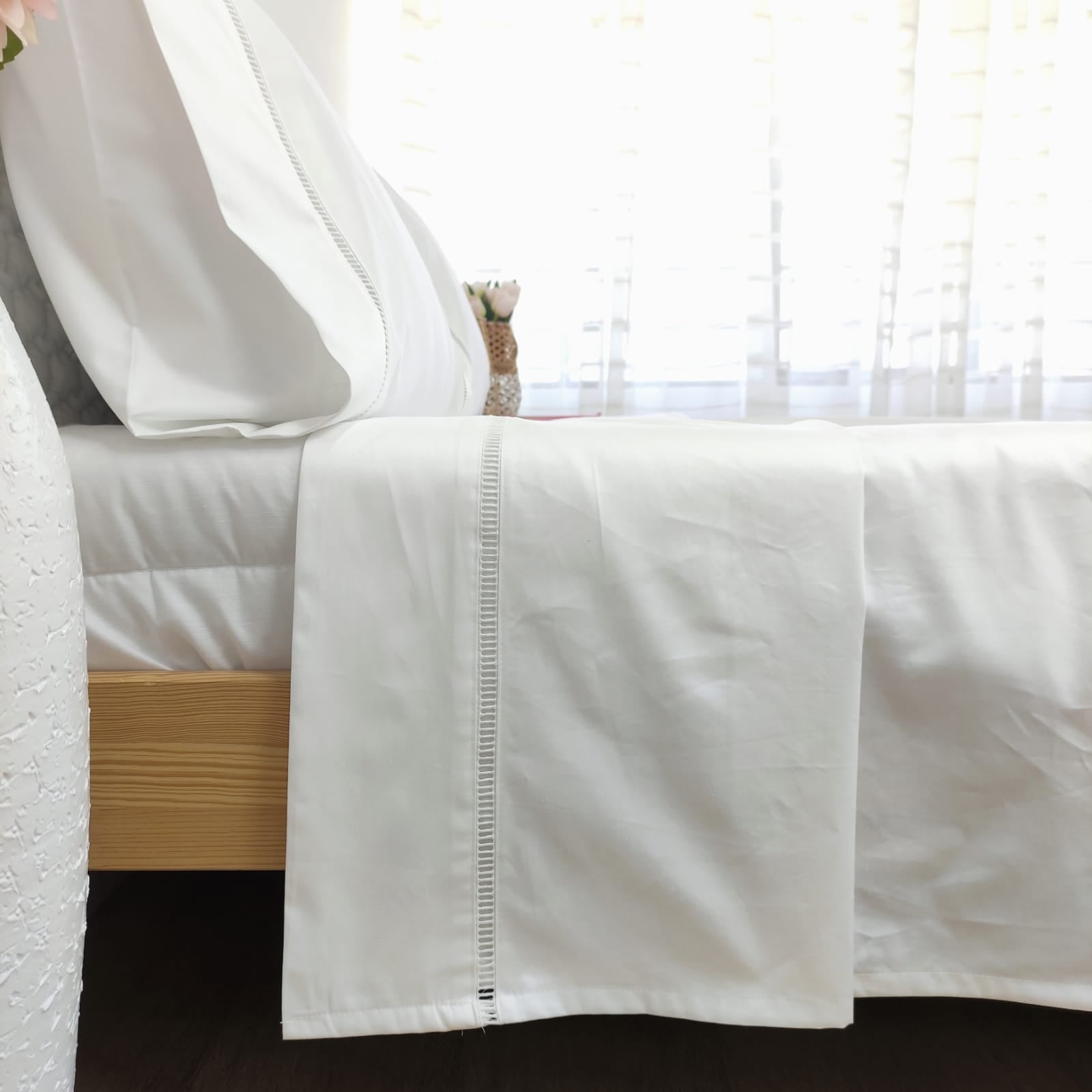 Conjunto de Lençóis Escadote Branco