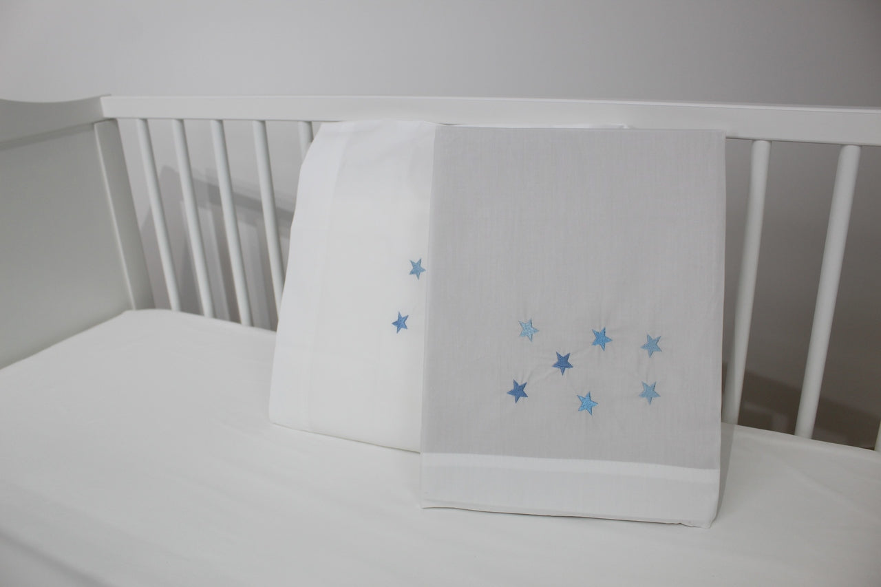 Jogo de Cama Algodão Bebé Estrelas
