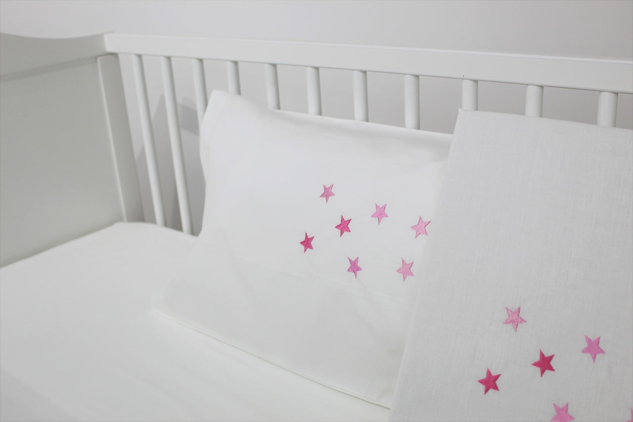 Jogo de Cama Algodão Bebé Estrelas
