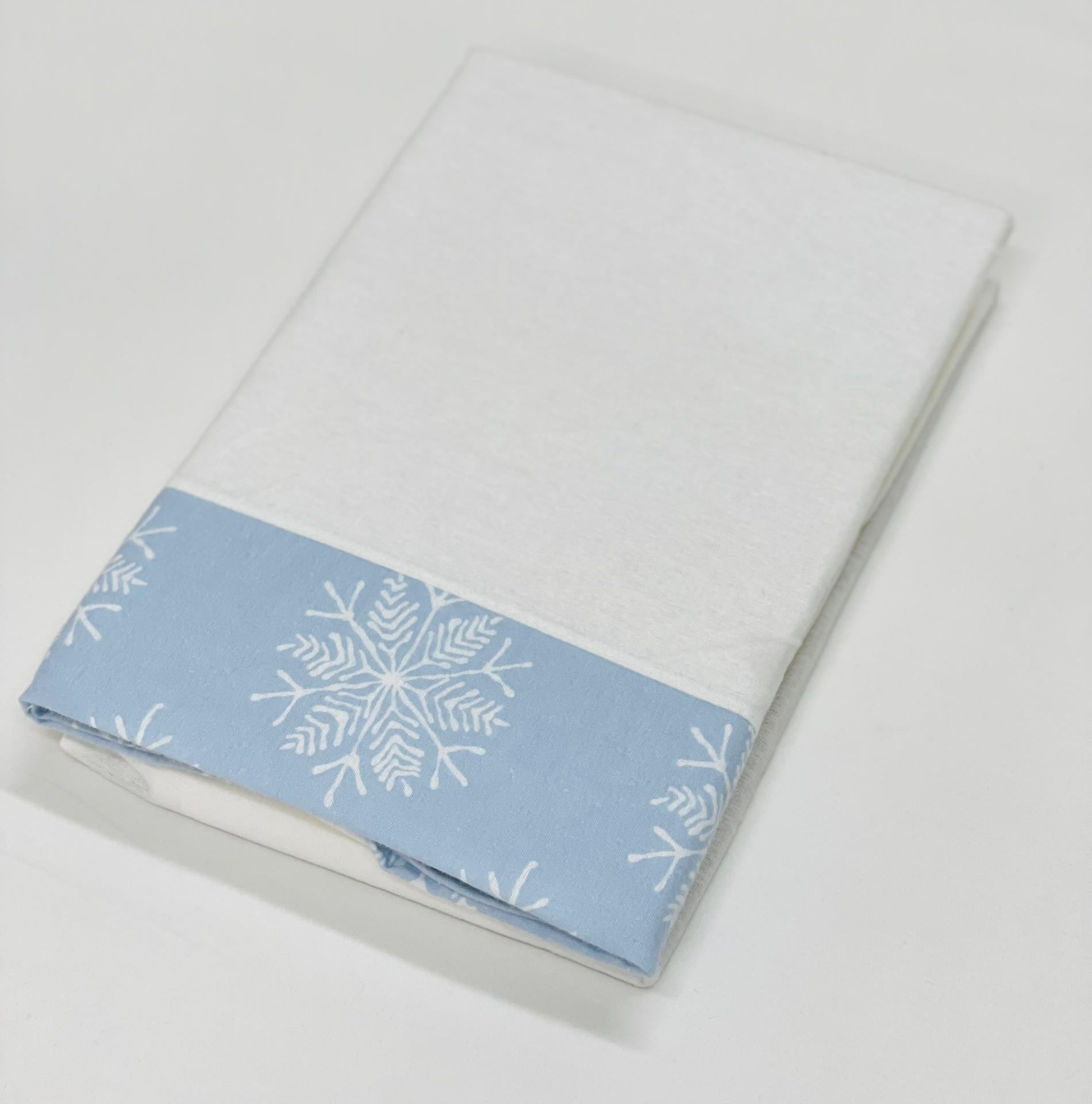 Jogo de Cama Bebé Flocos de Neve FLANELA