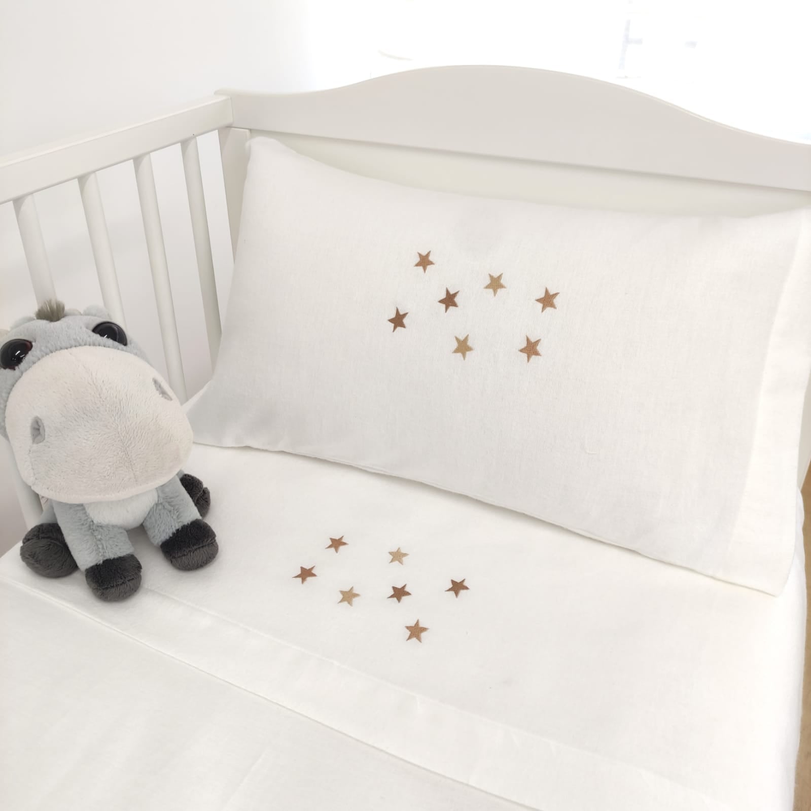 Jogo de Cama Bebé Estrelas Flanela