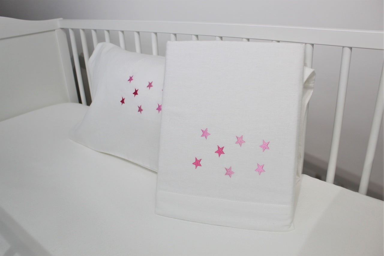 Jogo de Cama Bebé Estrelas Flanela