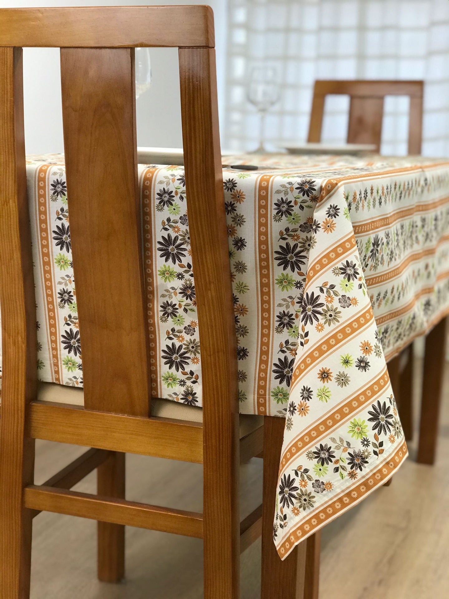 Toalha de mesa Algodão Flores