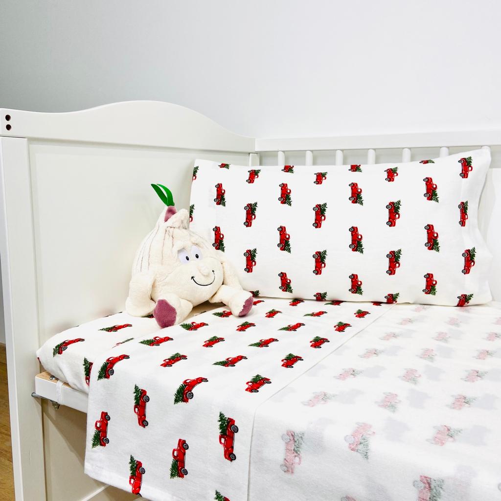 Jogo de Cama Carro Pinheirinho FLANELA