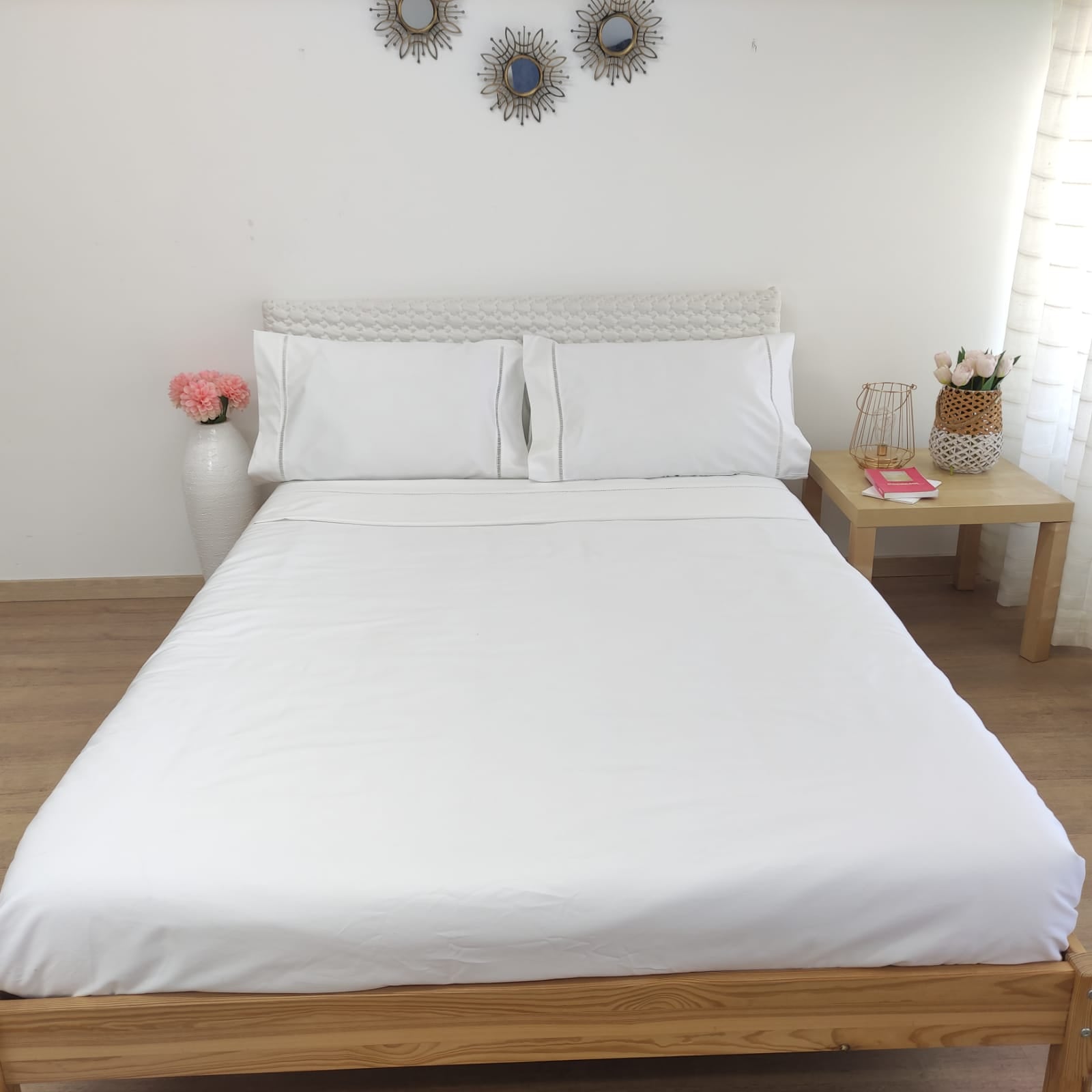 Conjunto de Lençóis Escadote Branco