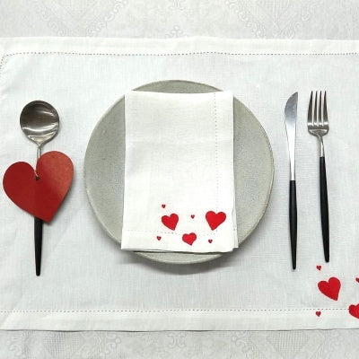 Individual Namorados Linho JOL