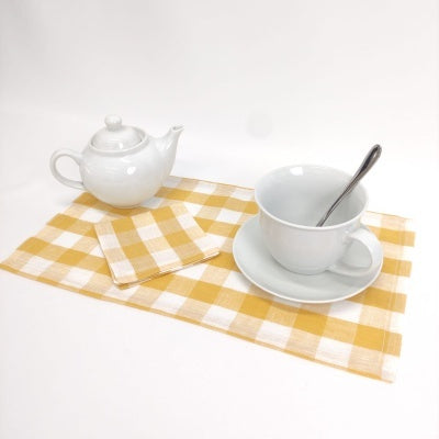 Individual Linho Of Xadrez