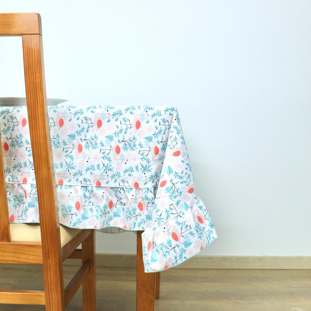 Toalha de Mesa Flamingo com Folho