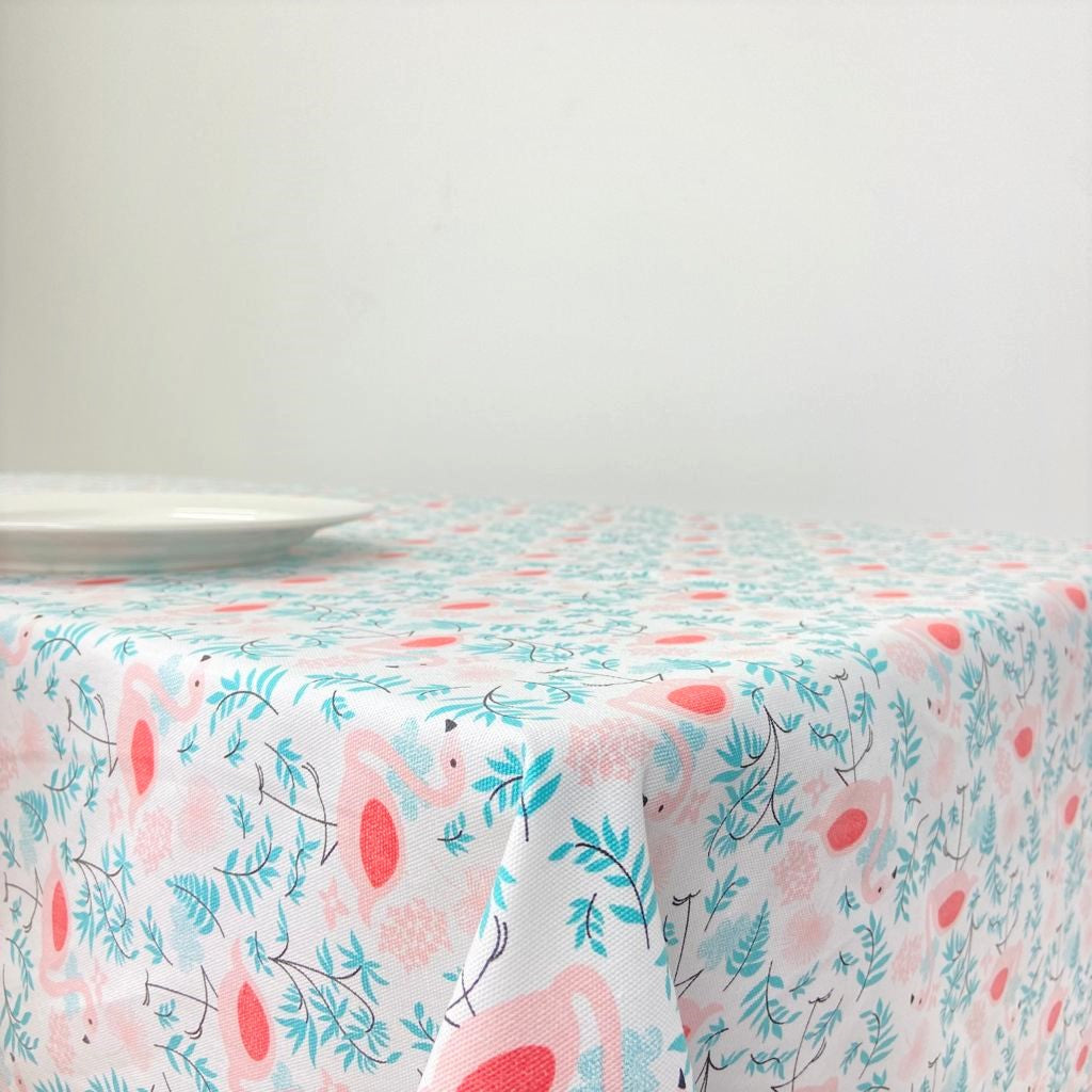 Toalha de Mesa Flamingo com Folho