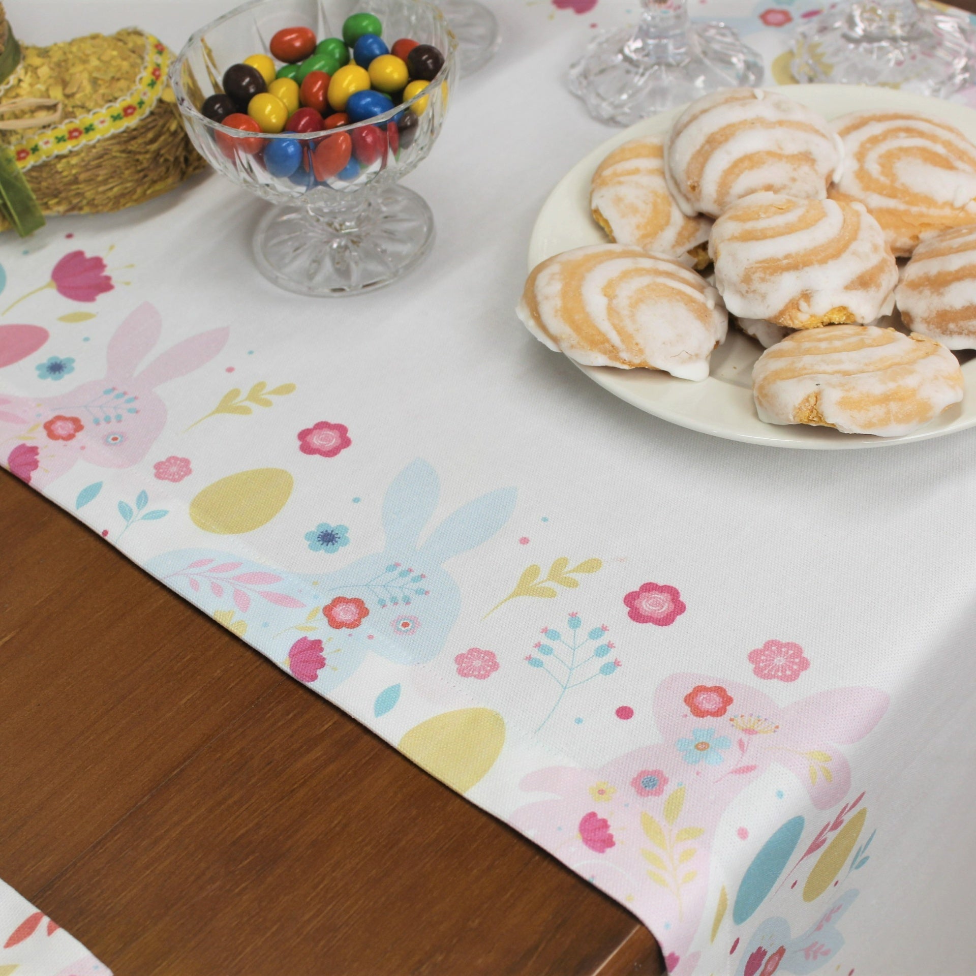 Caminho de Mesa Happy Páscoa